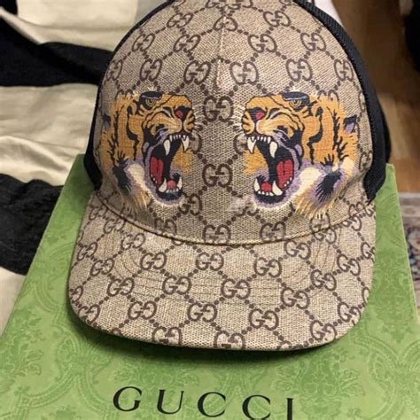 gucci keps tiger svart|kepsar gucci herr.